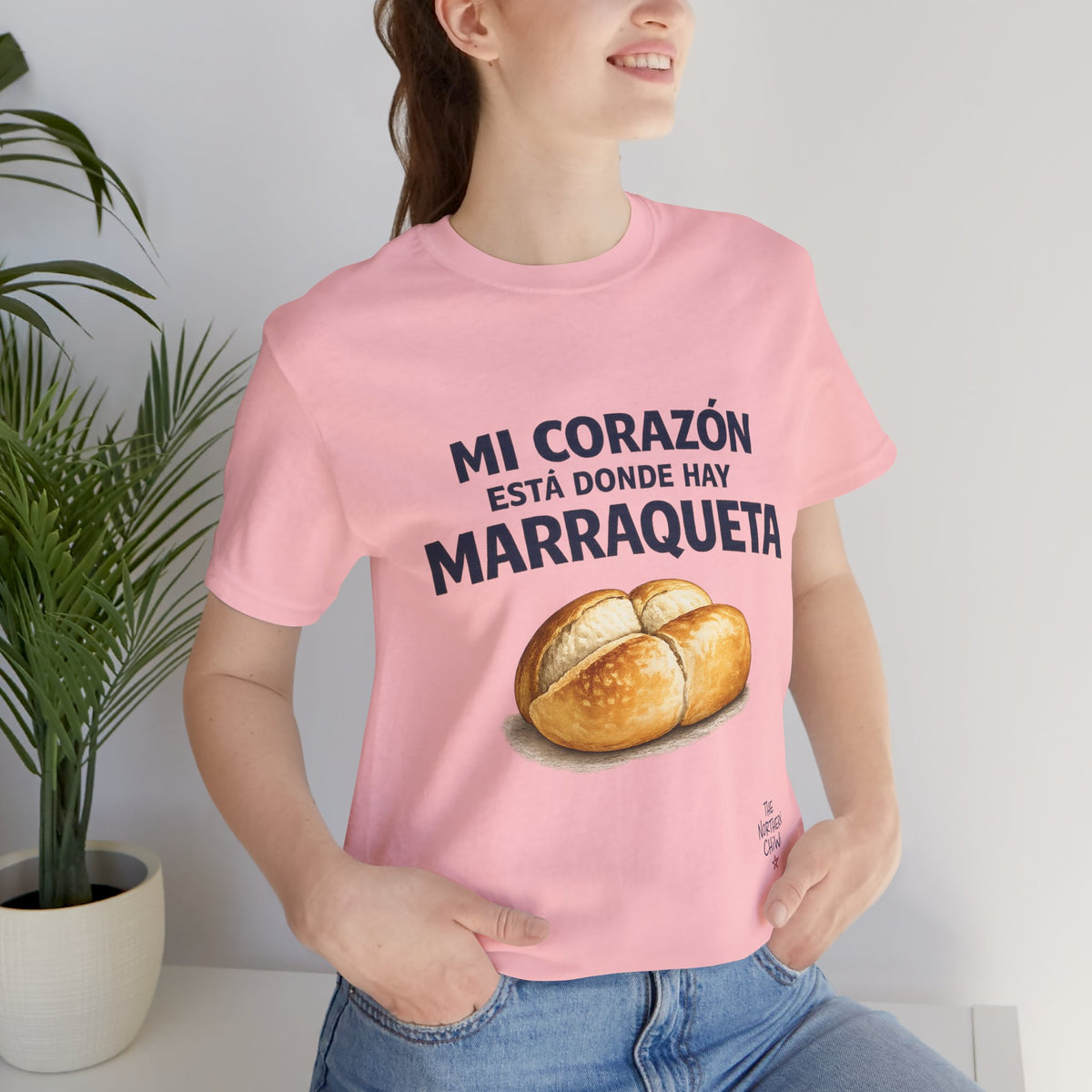 Mi Corazón Está Donde Hay Marraqueta T-Shirt - Chilean Bread Love Tee