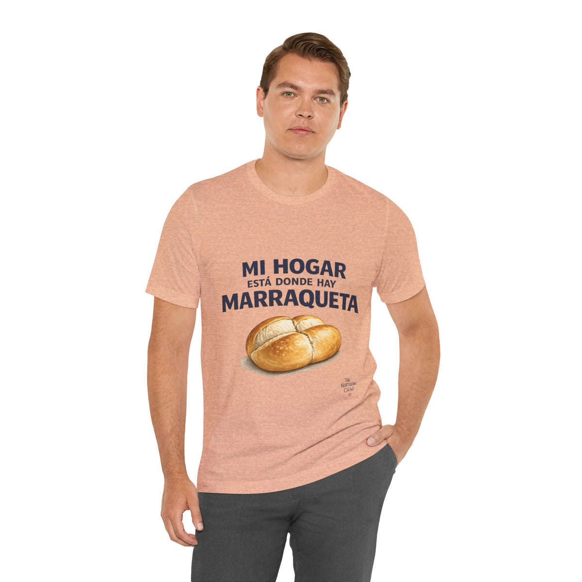 Mi Hogar Está Donde Hay Marraqueta T-Shirt — Chilean Bread Lover Tee