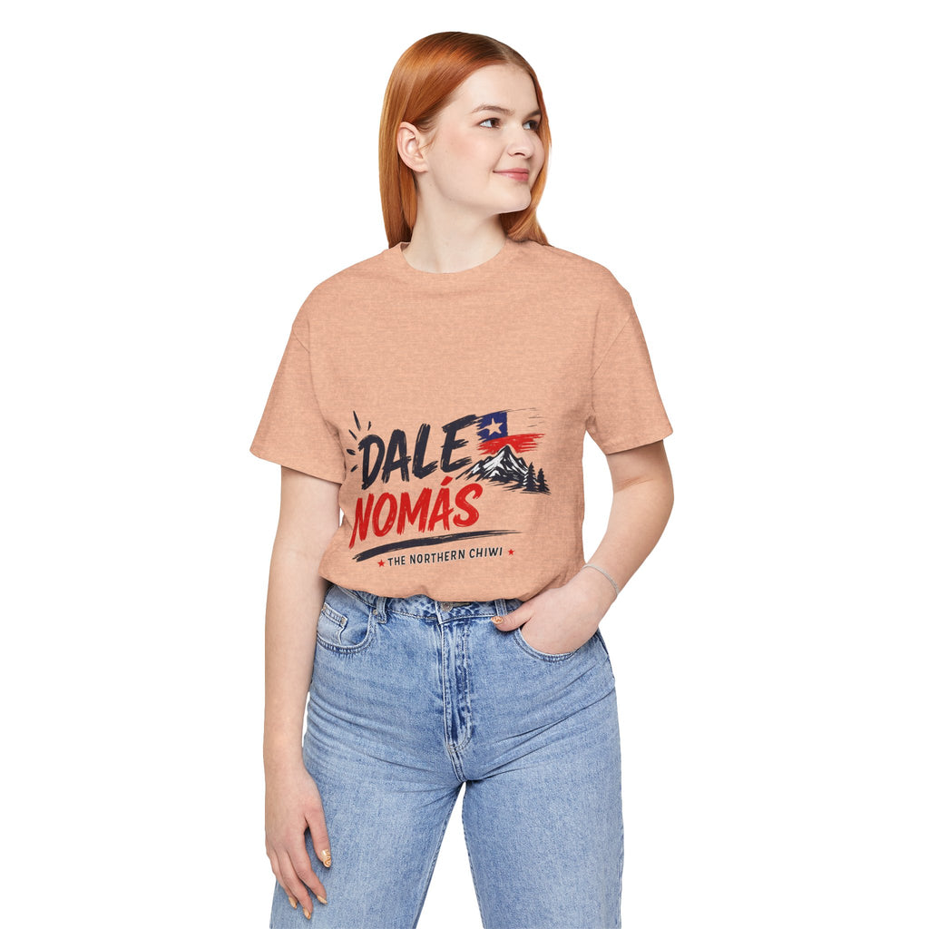 Dale Nomás Graphic Tee – Chilean Flag & Mountain Design
