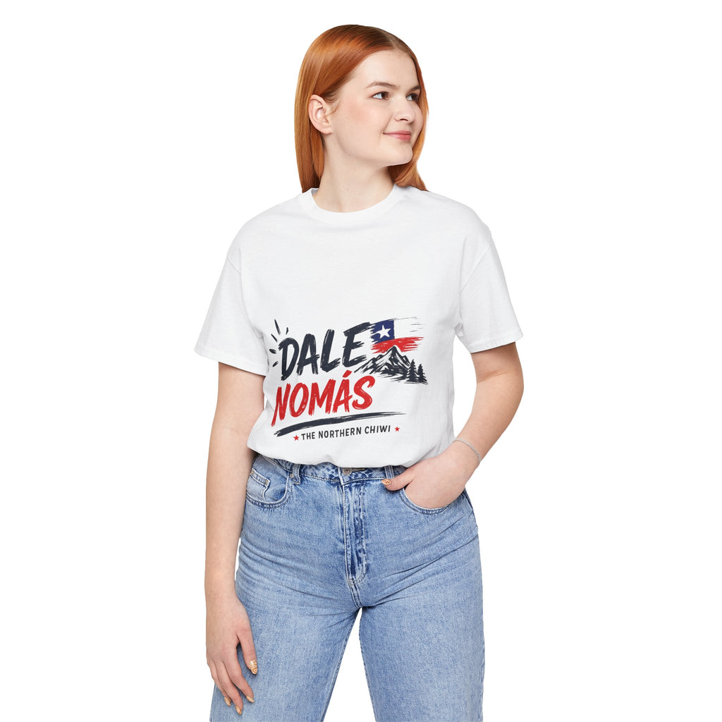 Dale Nomás Graphic Tee – Chilean Flag & Mountain Design