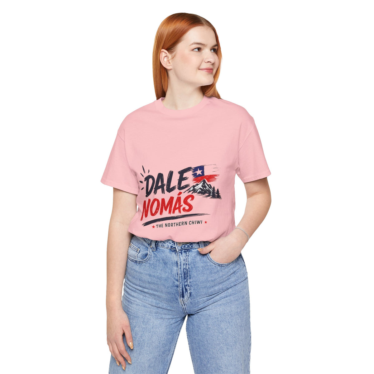 Dale Nomás Graphic Tee – Chilean Flag & Mountain Design