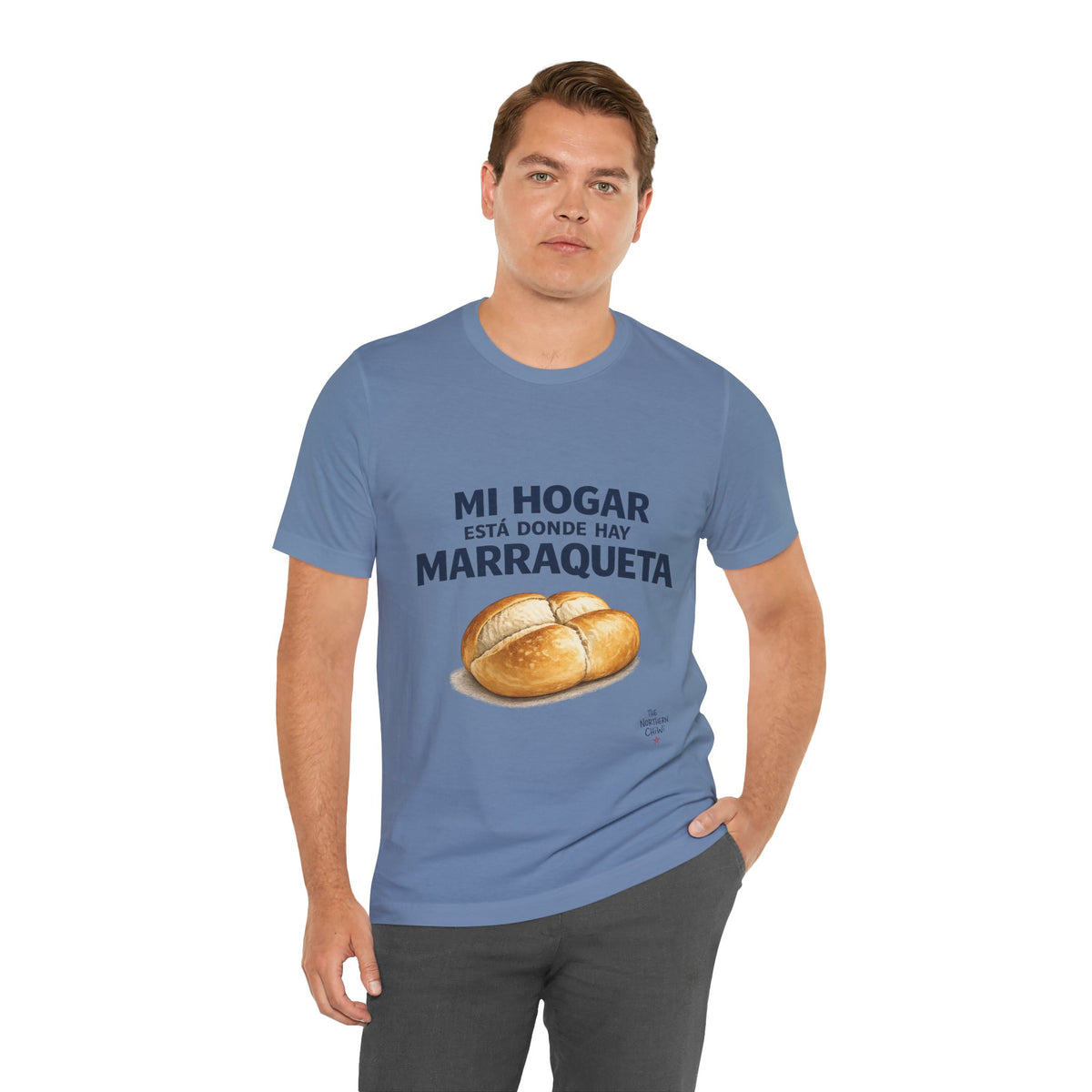 Mi Hogar Está Donde Hay Marraqueta T-Shirt — Chilean Bread Lover Tee