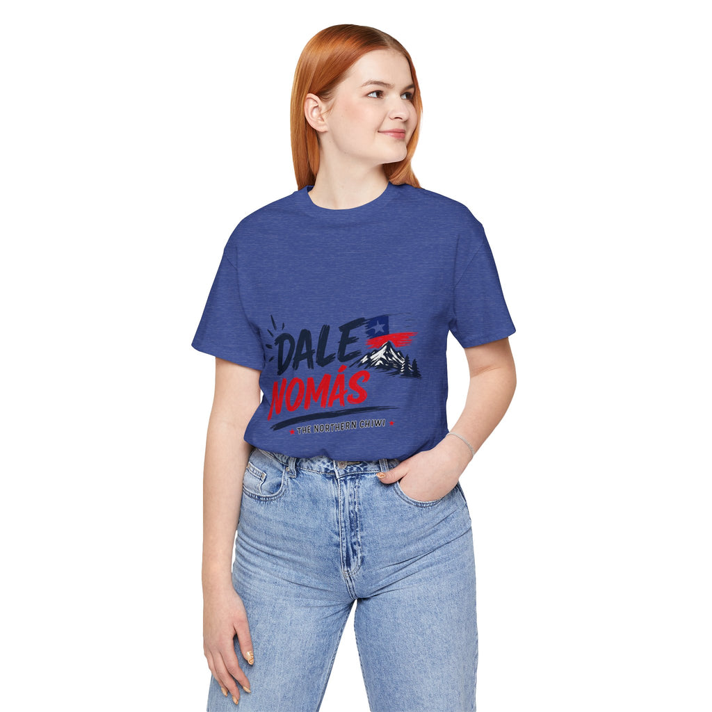 Dale Nomás Graphic Tee – Chilean Flag & Mountain Design