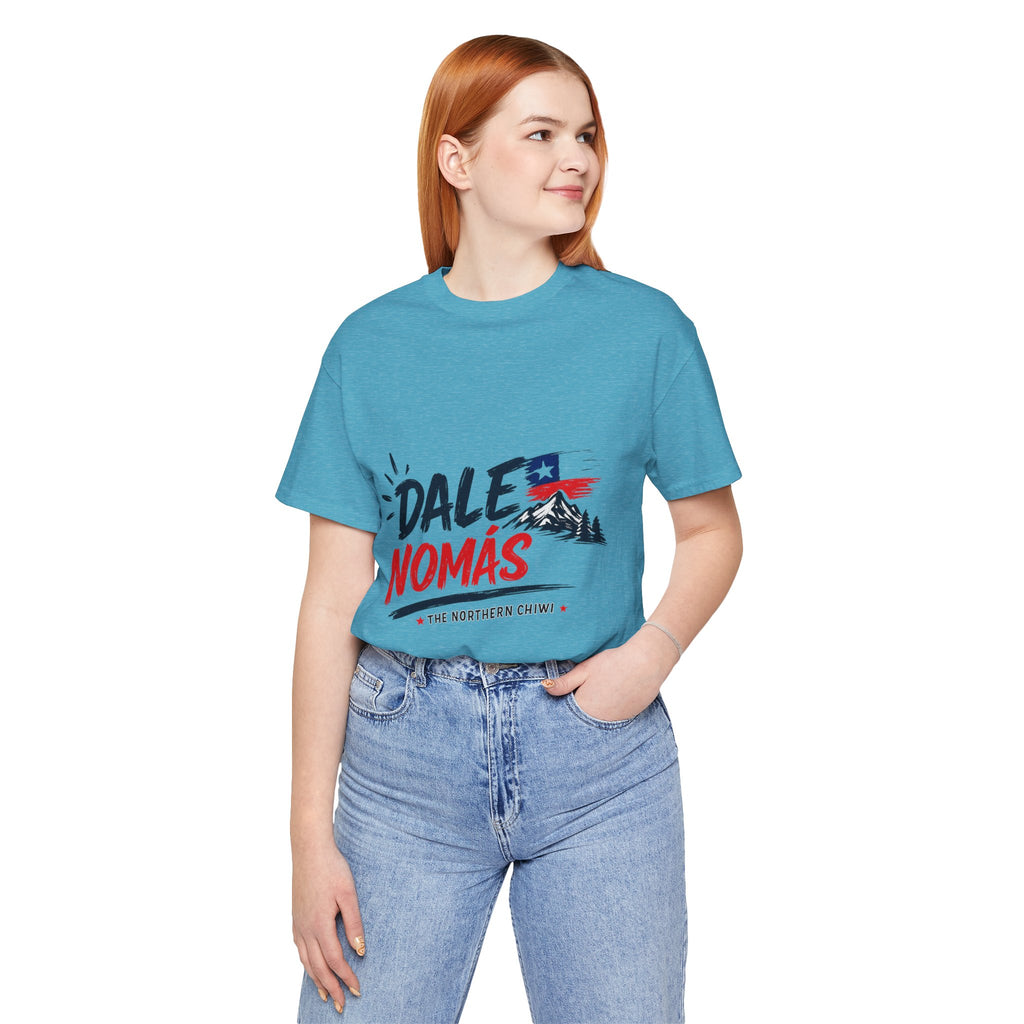 Dale Nomás Graphic Tee – Chilean Flag & Mountain Design