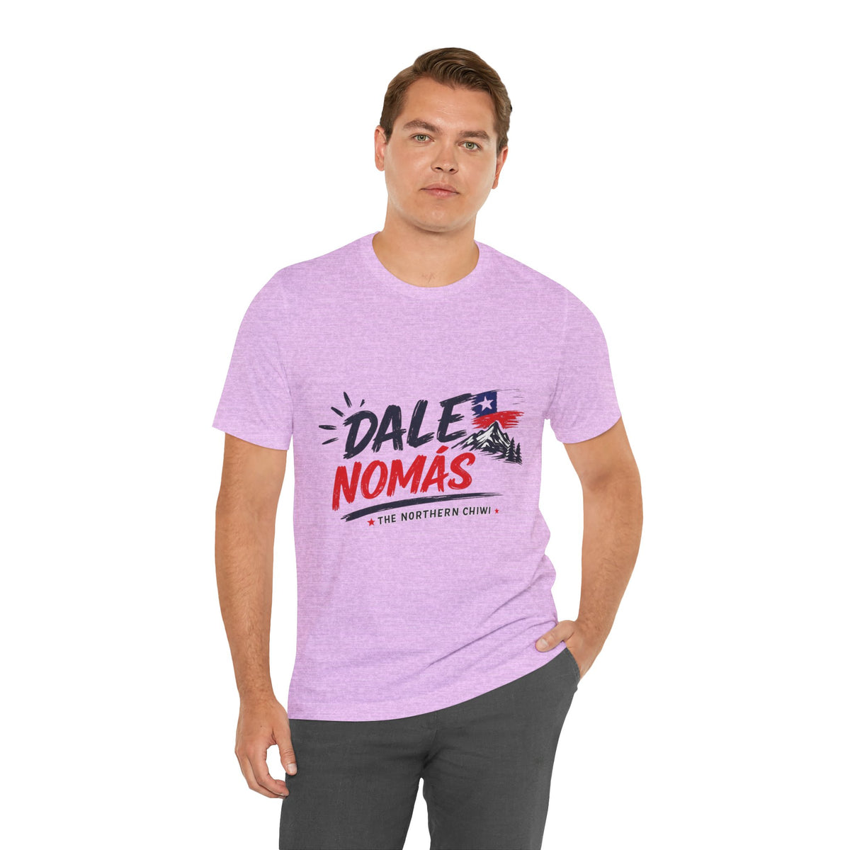 Dale Nomás Graphic Tee – Chilean Flag & Mountain Design