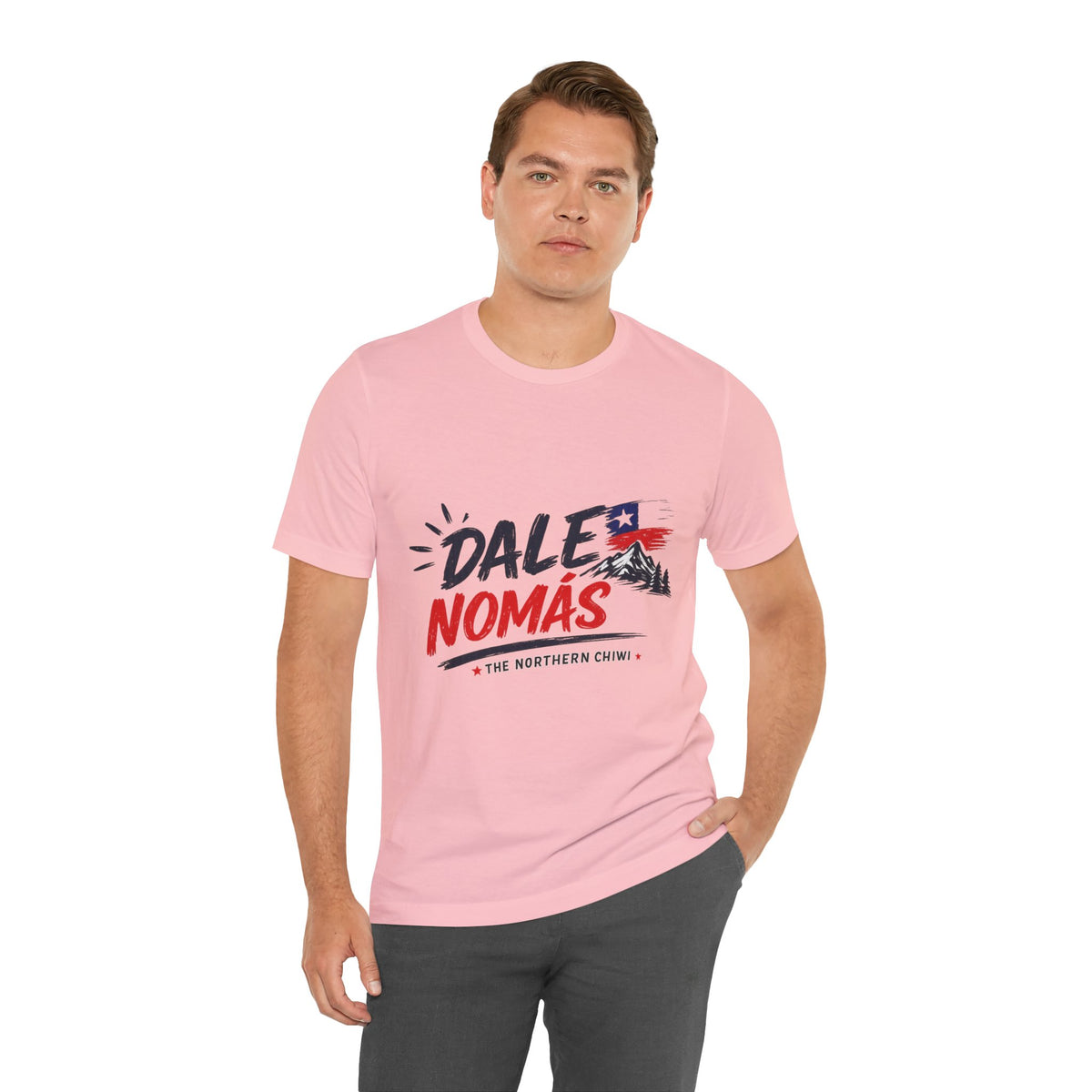 Dale Nomás Graphic Tee – Chilean Flag & Mountain Design