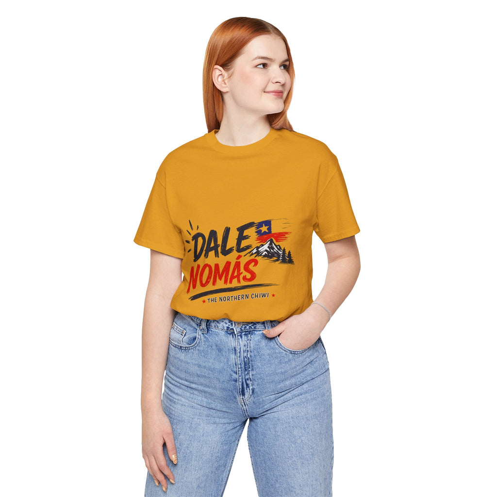 Dale Nomás Graphic Tee – Chilean Flag & Mountain Design