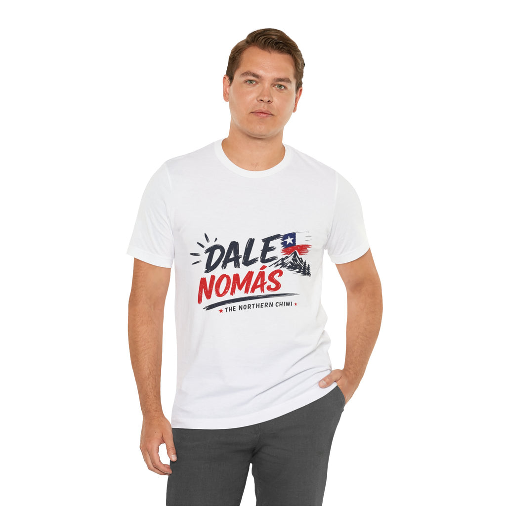 Dale Nomás Graphic Tee – Chilean Flag & Mountain Design