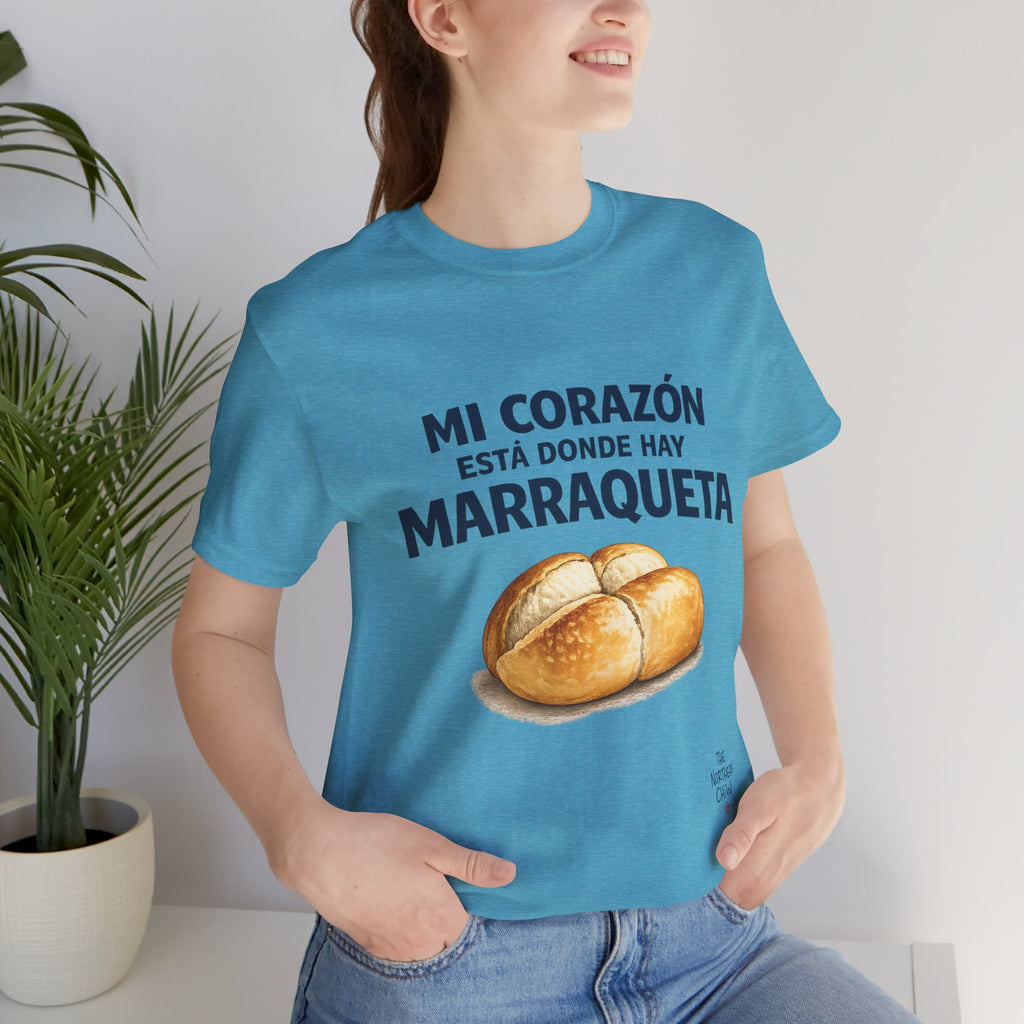 Mi Corazón Está Donde Hay Marraqueta T-Shirt - Chilean Bread Love Tee