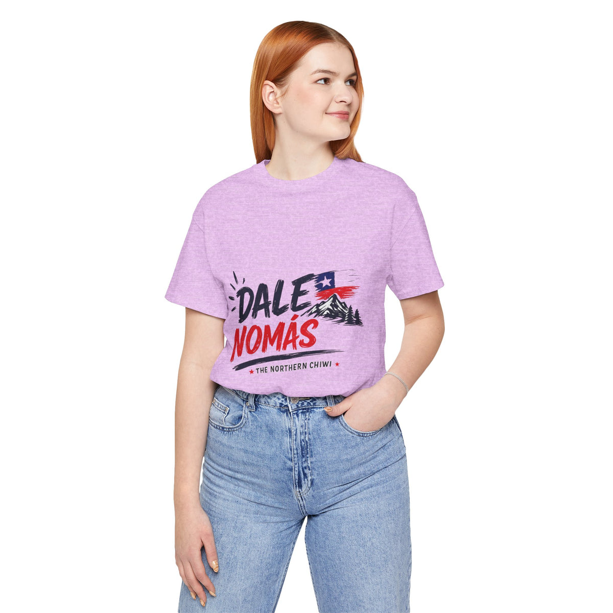 Dale Nomás Graphic Tee – Chilean Flag & Mountain Design