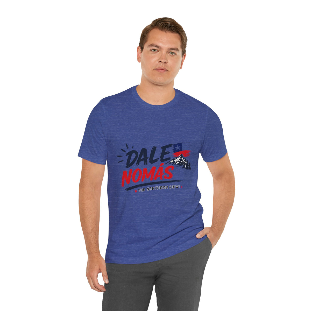 Dale Nomás Graphic Tee – Chilean Flag & Mountain Design