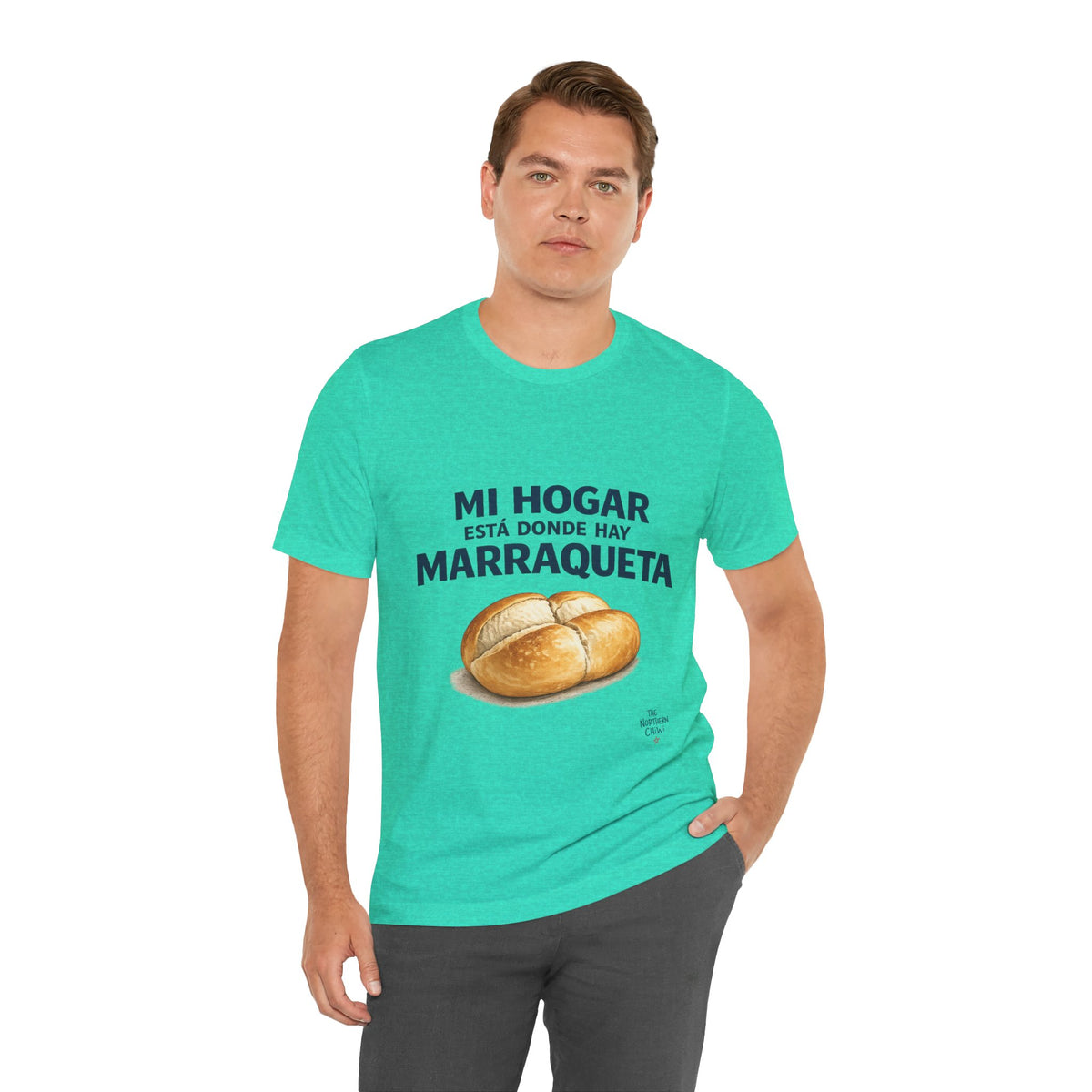 Mi Hogar Está Donde Hay Marraqueta T-Shirt — Chilean Bread Lover Tee