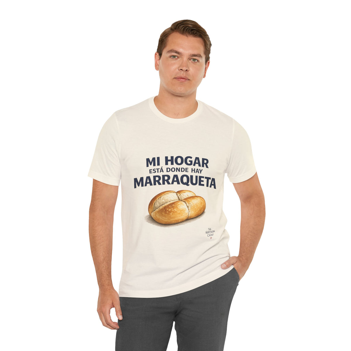 Mi Hogar Está Donde Hay Marraqueta T-Shirt — Chilean Bread Lover Tee