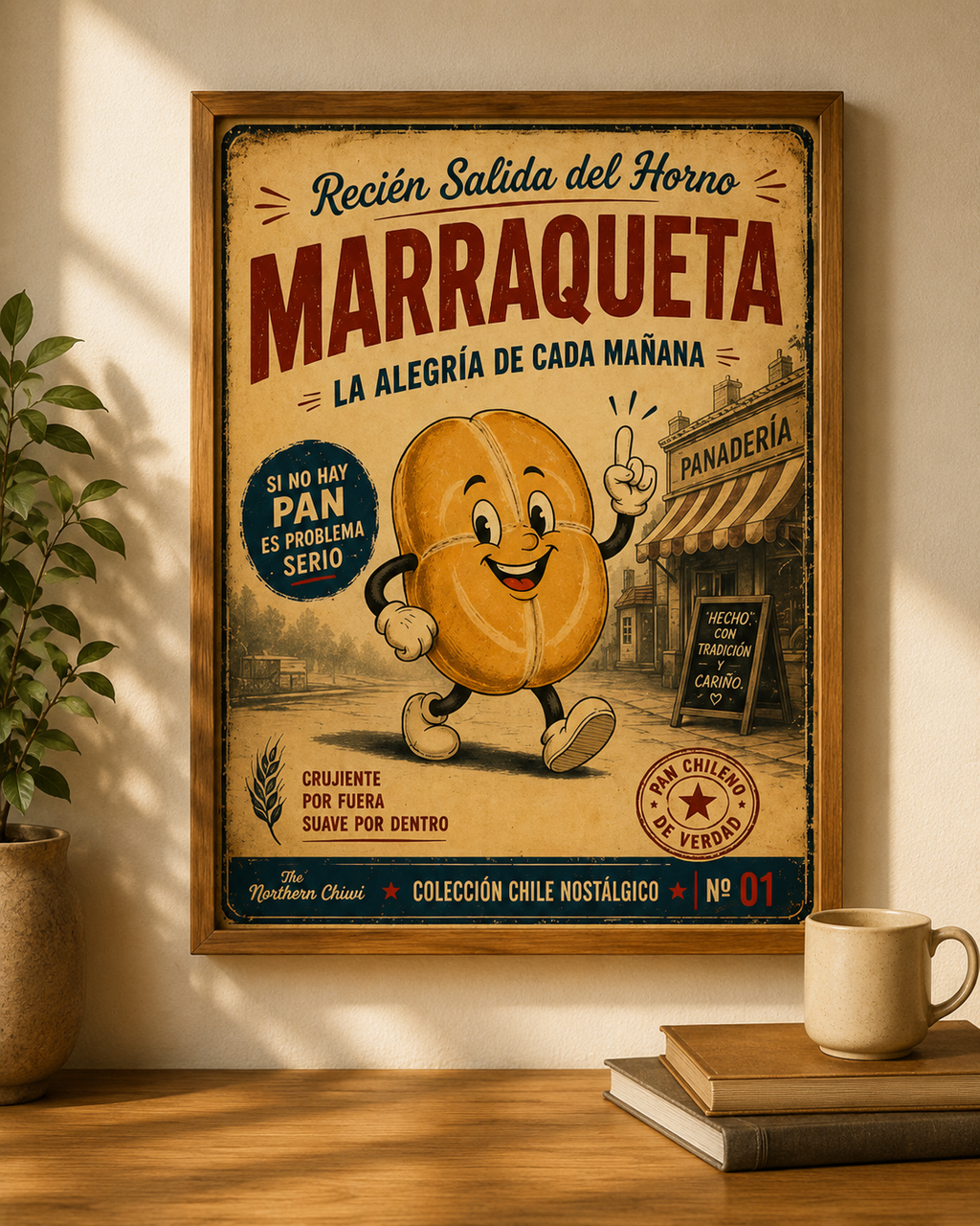 Marraqueta — La Alegría de Cada Mañana | Digital Art Print #01