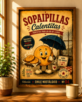 Sopaipillas Calentitas — Perfectas para un Día de Lluvia | Digital Art Print #04